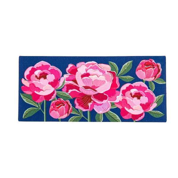 Spring^Evergreen Peony Garden Welcome Sassafras Switch Mat