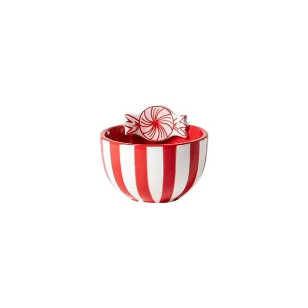 Kitchen & Dining^Happy Everything Peppermint Embellishment Bowl By !