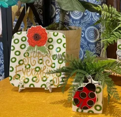 Kitchen & Dining^Happy Everything Peridot Mini Square Platter By !