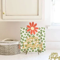 Kitchen & Dining^Happy Everything Peridot Square Entertaining Big Platter By !
