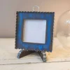 Wall Decor^The Round Top Collection Pie Crust Photo Frame, Blue Mini Gallery Art
