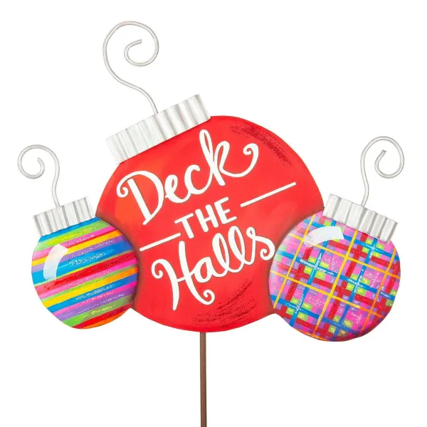 Table Decor^The Round Top Collection Pile Of Merry & Bright Ornaments