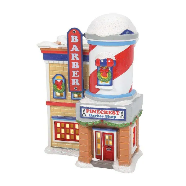 Table Decor^Department 56 Pinecrest Barber Shop, Dept. 56 Village