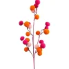 Halloween^Liberty Floral Pink And Orange Felt Ball Spray