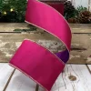 Spring^D. Stevens Pink And Purple Double Sided Ribbon, 2.5" X 10Yd