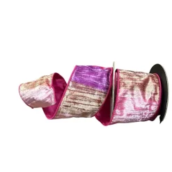 Spring Ribbon^D. Stevens Pink And Purple Velvet Ombre Ribbon, 4" X 10Yd