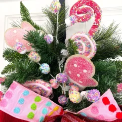 Sprays^Liberty Floral Pink And White Mitten Spray