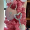 Figurines^Liberty Floral Pink Barbie Style Bling Heart Lock & Key