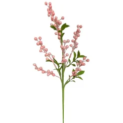Spring Sprays^Liberty Floral Pink Berry Leaves Spray