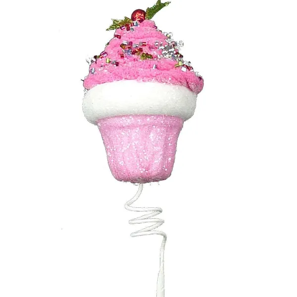 Celebrate Birthday^LIBERTY FLORAL Pink Cupcake Pick