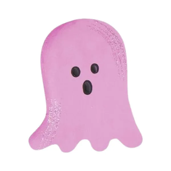 Table Decor^The Round Top Collection Pink Ghost, Pink Candy Corn And White Ghost Magnet