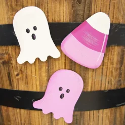 Wall Decor^The Round Top Collection Pink Ghost, Pink Candy Corn And White Ghost Magnet