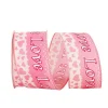 Ribbon^Reliant Ribbon Pink Love Glitter Flow Ribbon, 2.5" X 10Yd