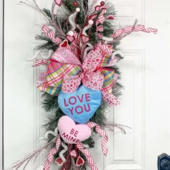 Ribbon^Reliant Ribbon Pink Love Glitter Flow Ribbon, 2.5