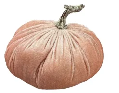 Home Accents^Liberty Floral Pink Velvet Pumpkin