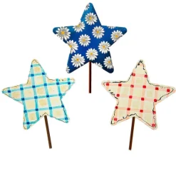 Focal Points^The Round Top Collection Plaid & Daisy Stars