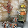 Table Decor^Liberty Floral Plaid Fabric Pumpkin