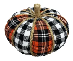 Figurines^Liberty Floral Plaid Fabric Pumpkin-Large