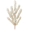 Sprays^Melrose Plastic Glitter Leaf Spray