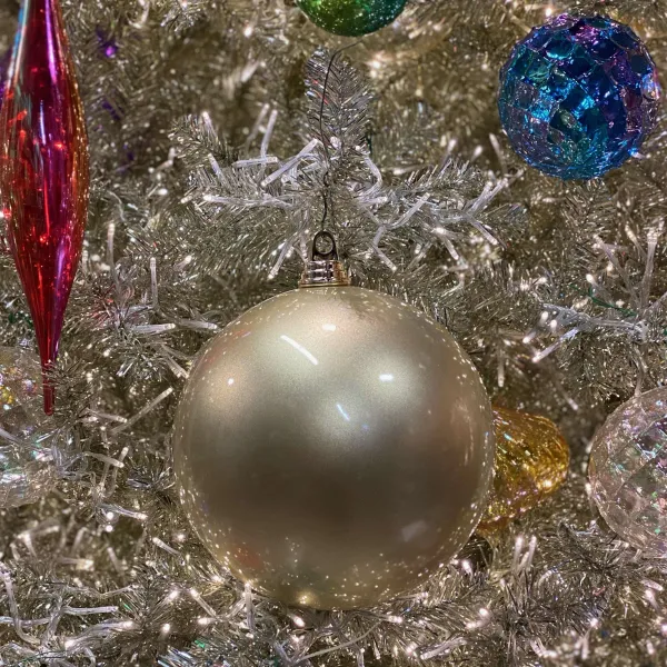 Ball Ornaments^Farrisilk Platinum Candy Apple Ball Ornament, 4"