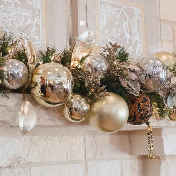 Ball Ornaments^Farrisilk Platinum Candy Apple Ball Ornament, 6"