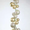 Happy New Year^Farrisilk Platinum Glitter And Candy Apple Ball Garland, 10'