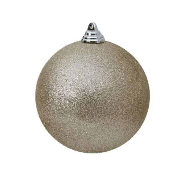 Ball Ornaments^Farrisilk Platinum Glitter Ball Ornament, 8"