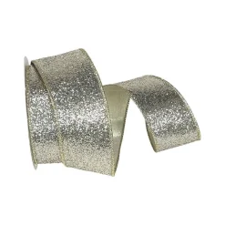 Ribbon^Farrisilk Platinum Glitter Magic Ribbon, 2.5" X 10Yd