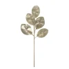 Sprays^Creative Coop Platinum Glitter Magnolia Leaf Spray
