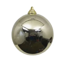 Ball Ornaments^Farrisilk Platinum Shiny Ball Ornament, 8"