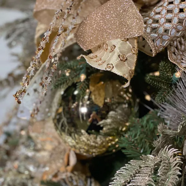 Ball Ornaments^Farrisilk Platinum Shiny Ball Ornament, 4"