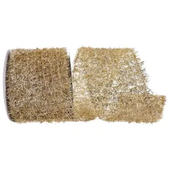 Ribbon^Reliant Ribbon Platinum Tinsel Ribbon, 4" X 10Yd