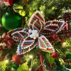 Stems^Direct Export Co. Playful Stripe Poinsettia Stem