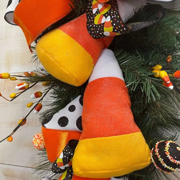 Door Decor^Liberty Floral Plush Hanging Candy Corn