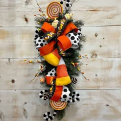 Door Decor^Liberty Floral Plush Hanging Candy Corn