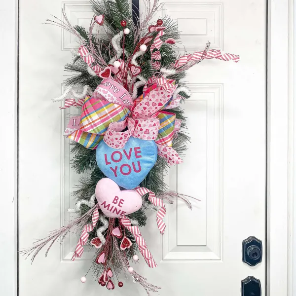 Pillows^Liberty Floral Plush Love You Heart