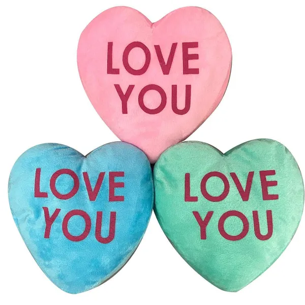 Pillows^Liberty Floral Plush Love You Heart