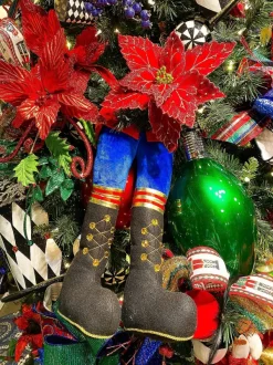 Focal Points^Liberty Floral Plush Nutcracker Pair Of Legs