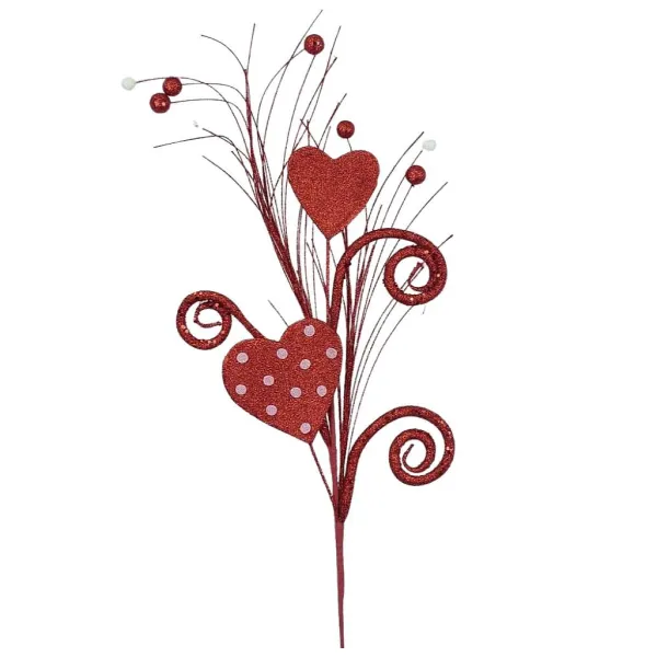 Floral^Liberty Floral Polka Dot Heart Spray