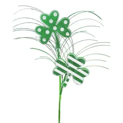 St. Patrick's Day^Liberty Floral Polka Dot Stripe Clover Spray