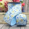 Spring^D. Stevens Poplin Cosmos Ribbon, 3" X 10Yd