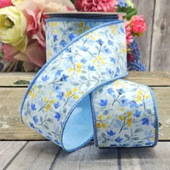 Spring^D. Stevens Poplin Cosmos Ribbon, 3" X 10Yd