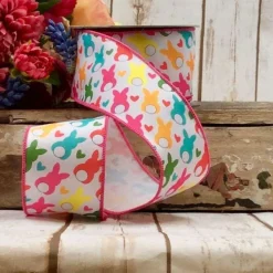 Ribbon^D. Stevens Poplin Easter Bunny Ribbon, 2.5