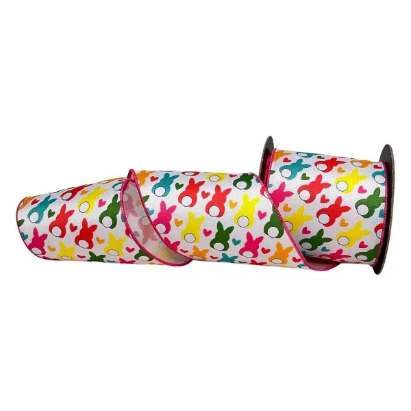 Ribbon^D. Stevens Poplin Easter Bunny Ribbon, 4" X 10Yd
