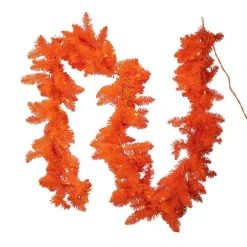 Table Decor^Kurt S. Adler Pre-Lit Orange Garland, 9'