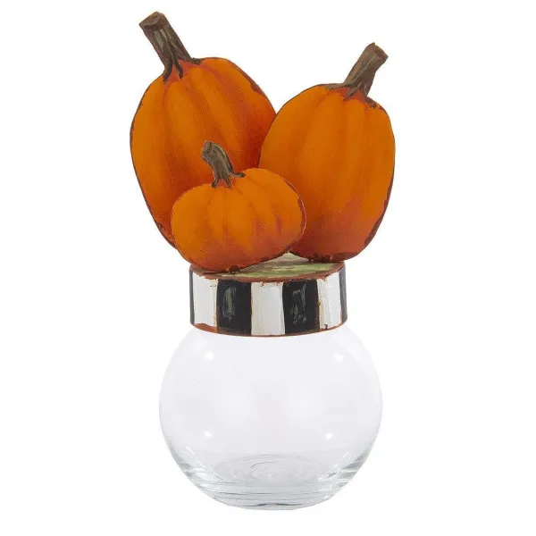 Table Decor^The Round Top Collection Pumpkin Bubble Jar
