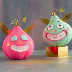 Table Decor^Glitterville Pumpkin Pixies Display By , Medium
