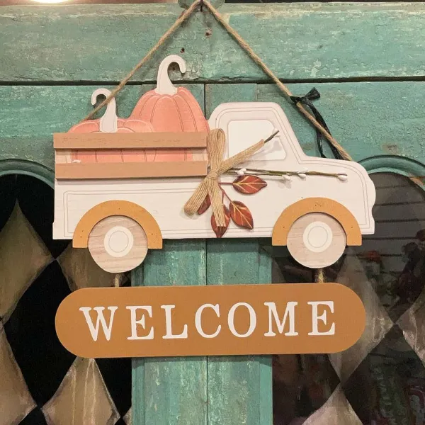 Wall Decor^Transpac Pumpkin Truck D Cor