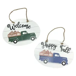Table Decor^Transpac Pumpkin Truck Hanger