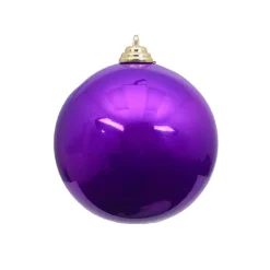 Spring^Farrisilk Purple Candy Apple Ball Ornament, 6